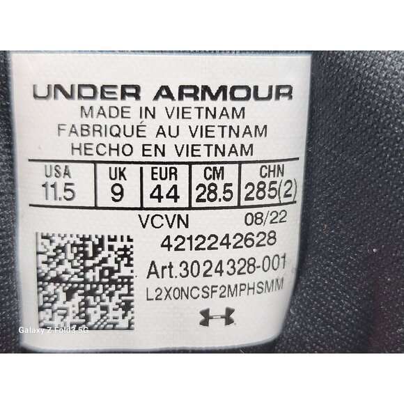 Under Armour Glyde MT Metal‎ Black Womens Softball Cleats 3024328 001 Size 11.5 - Picture 8 of 9